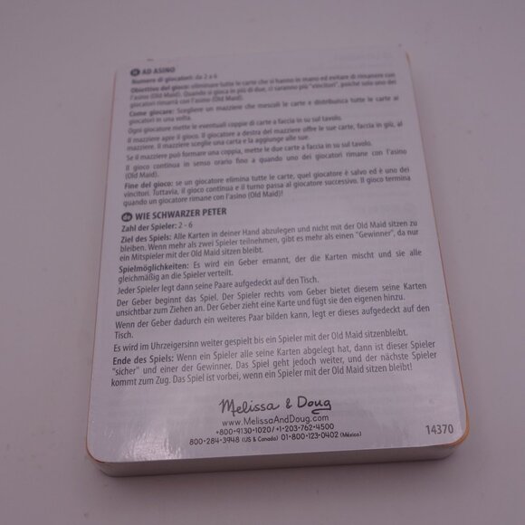 Melissa & Doug Old Maid Card Game 14370 Still in Plastic - Picture 9 of 13